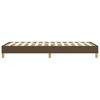Vidaxl Bed Frame Without Mattress, Dark Brown, 100X200 Cm, With Fabric