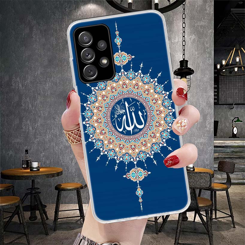 Muslim Islam Bismillah Allah Soft Phone Case For Samsung Galaxy A12 A22 A32 A52 A72 A02S A51 A50S A71 A70 A31 A20S Note 20 Ultra
