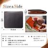 Koshibu Box Coin Purse Italian Made in Japanese Persimmon Shibu Ten Thousand Birthday Wallet, Bifold, Shape, Included, Men's, Leather, Japan,