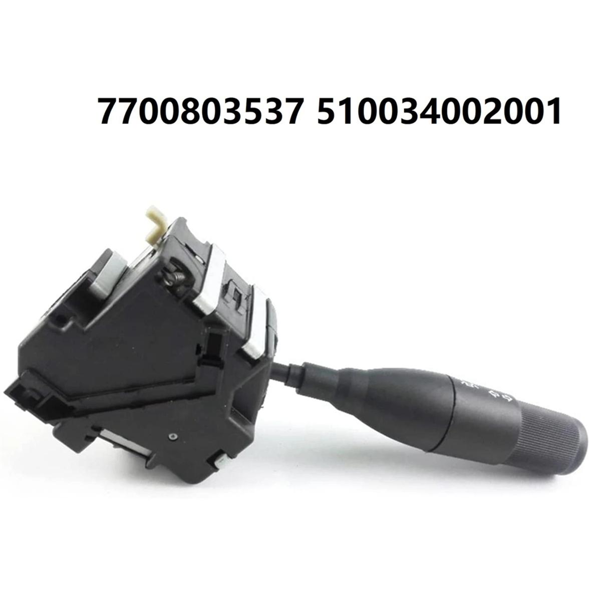 Turn Signal Switch Steering Column Stalk Switch Indicator Light 7700803537 510034002001 for Renault Clio 19 Espace чёрный