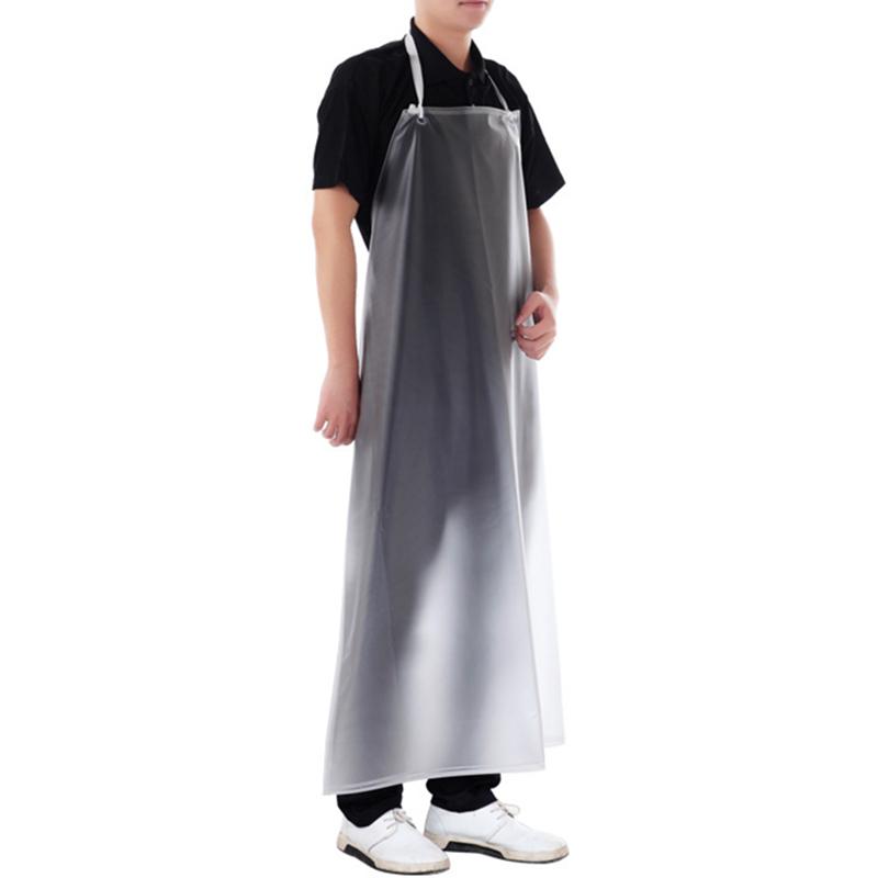 

110x65cm Transparent PVC Apron Oil-proof Kitchen Aprons for Housework Restaurant Cooking Kitchen Accessory Acid and Alkali Prote прозрачный