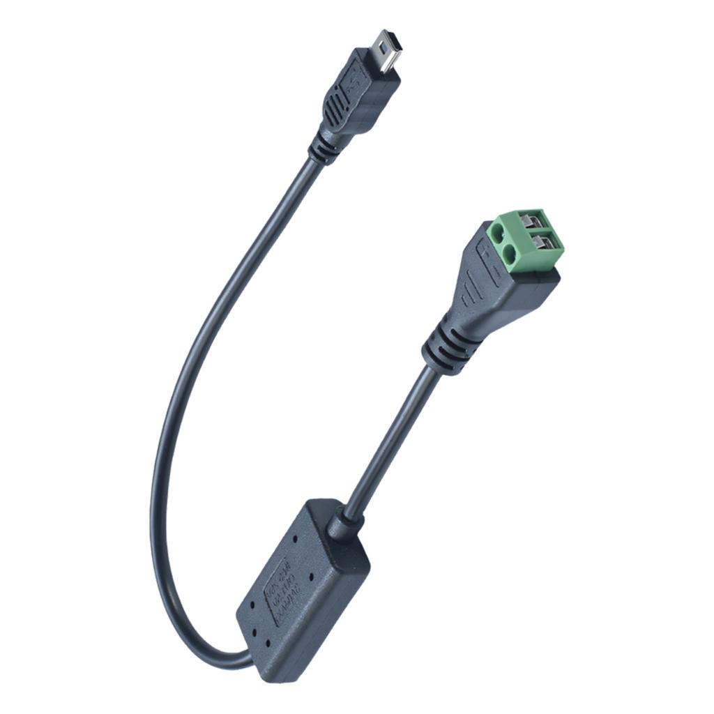 Durability 30cm 2Pin to Mini 5Pin Power Adapter Cable Voltages Converter Power Cord For Phones Tablets And Cameras