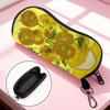 Eyewear Glasses Case Soft Portable Glasses Bag Sunflower Eyeglass Holder High-Definition Van Gogh Eyeglass Pouch For Outdoor Use
