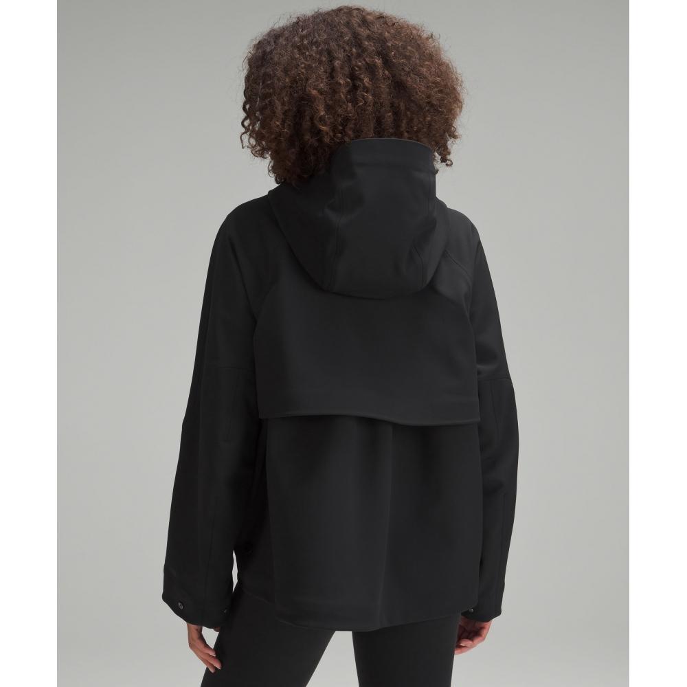 Lululemon Repelshell Cinch Back Rain Jacket Black