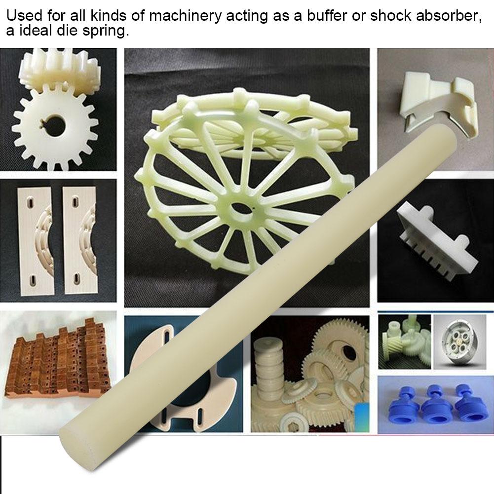 High Quality Plastic Round Nylon Rod White Bar 20Celsius35mm Diameter 500mm Length (20*500mm)