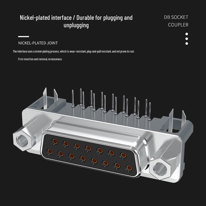 RS232 DB Solder Board Socket Connectors