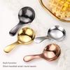 Stainless Steel Teaspoon Mini Smooth Short Handle Reusable Sugar Coffee Tea Cake Pudding Ice-cream Spoon Flatware