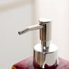 Dispensador de jabón de 350 ml botella de cerámica con pulsador botella dispensadora de champú y gel de ducha accesorios de baño dispensador de champú para ducha