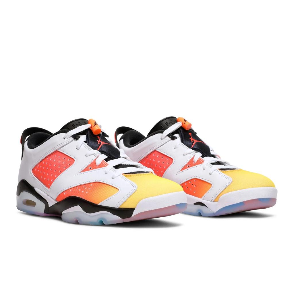 Air Jordan 6 Retro Low SE 'Dongdan' (Unisex) White / Black / Tour Yellow / Total Orange Vintage Basketball Shoes DC1048 110