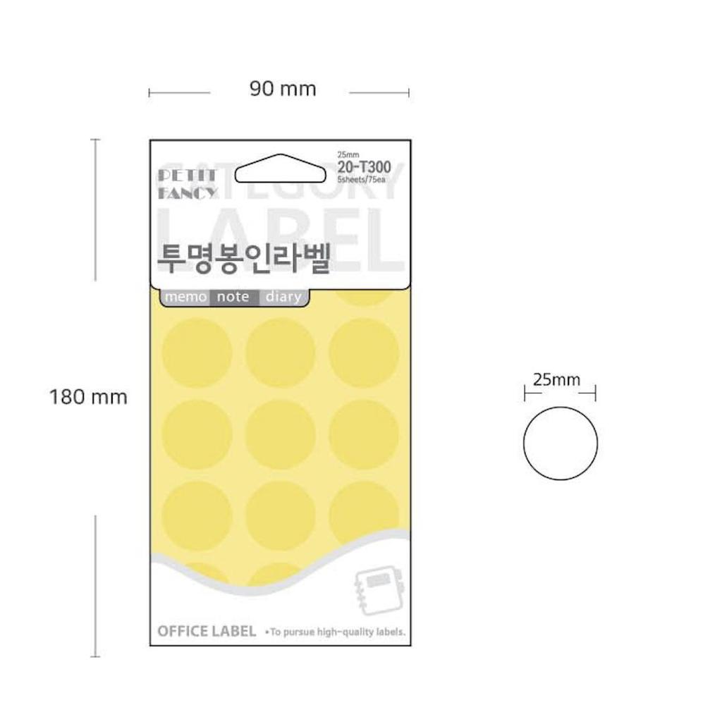 Petit Fancy Transparent Label Sticker/Security Secret Sticker(10ea Each) 9 Options/Category Label/Void Sticker