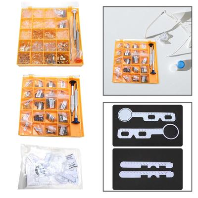 Eyeglasses Repair Set Screw Nose Pads Glasses Repair Set for Spectacle Accessories