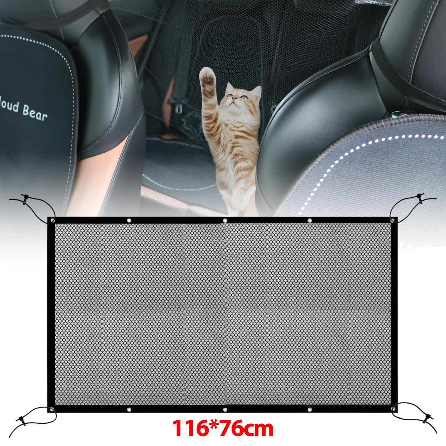 

Pet Car Barrier Dog Car Barrier Automatic Safety Mesh Storage Bag Pet Barrier Guard Back Seat Safety Protector Mesh Net