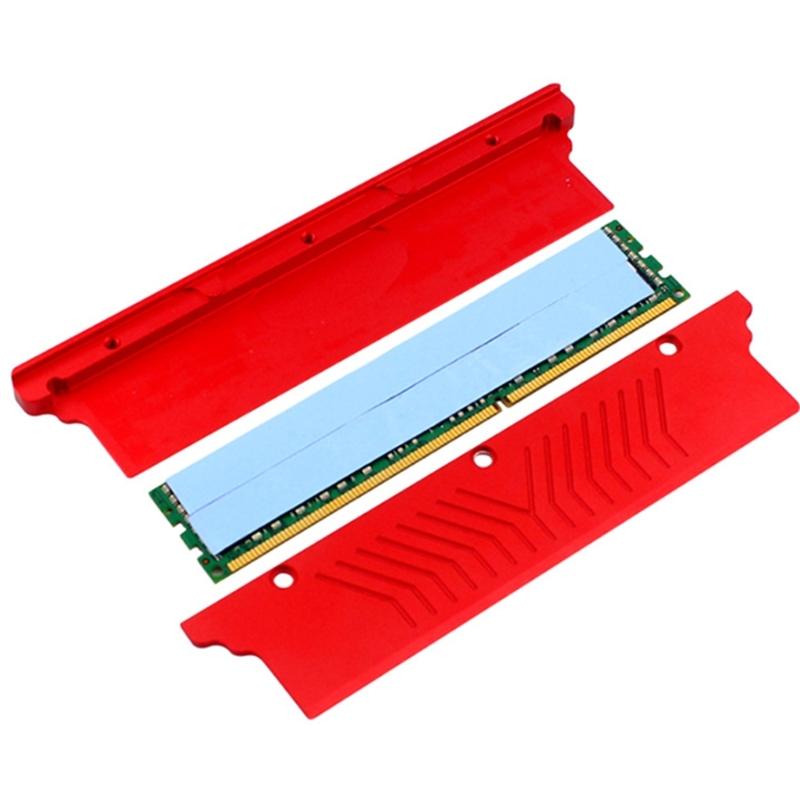 Computer Water Coolers Aluminum Alloy Memory Coolers Memory Cooling Vest Memory Heat Dissipation Pad for DDR5 Desktop