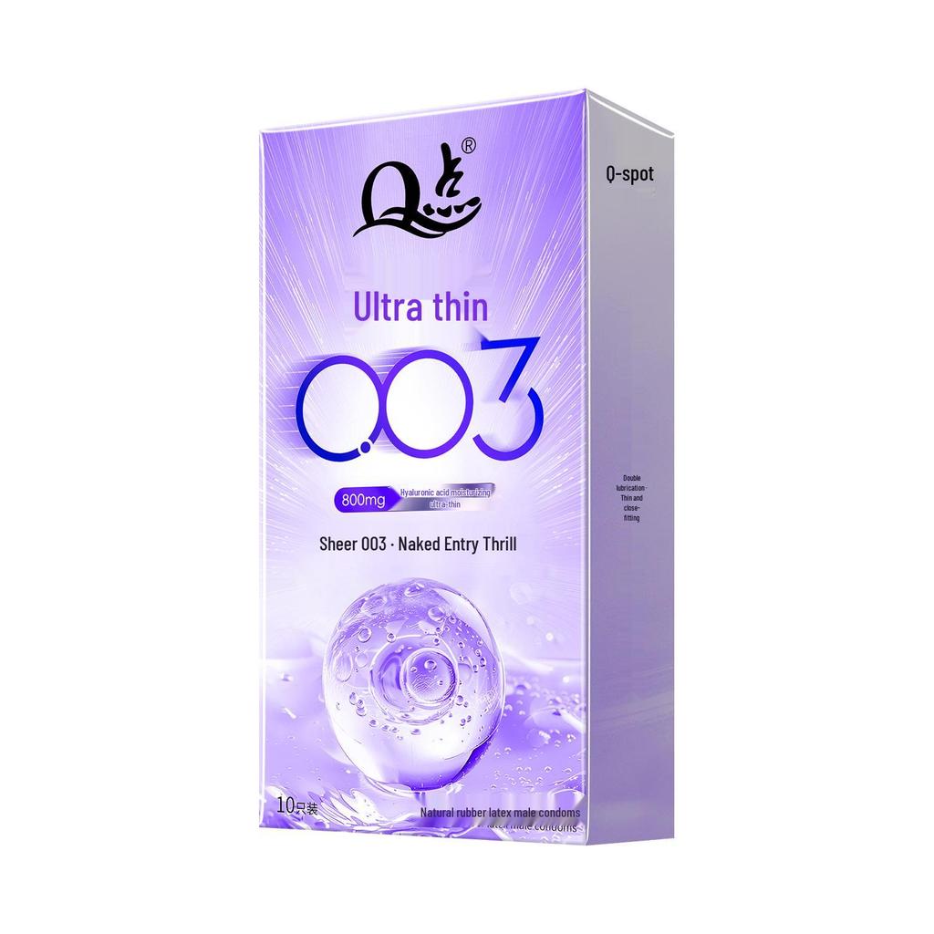 Q Point Thorn Set: Erotic Couples' Condoms with Large Particles, 2pcs/pack