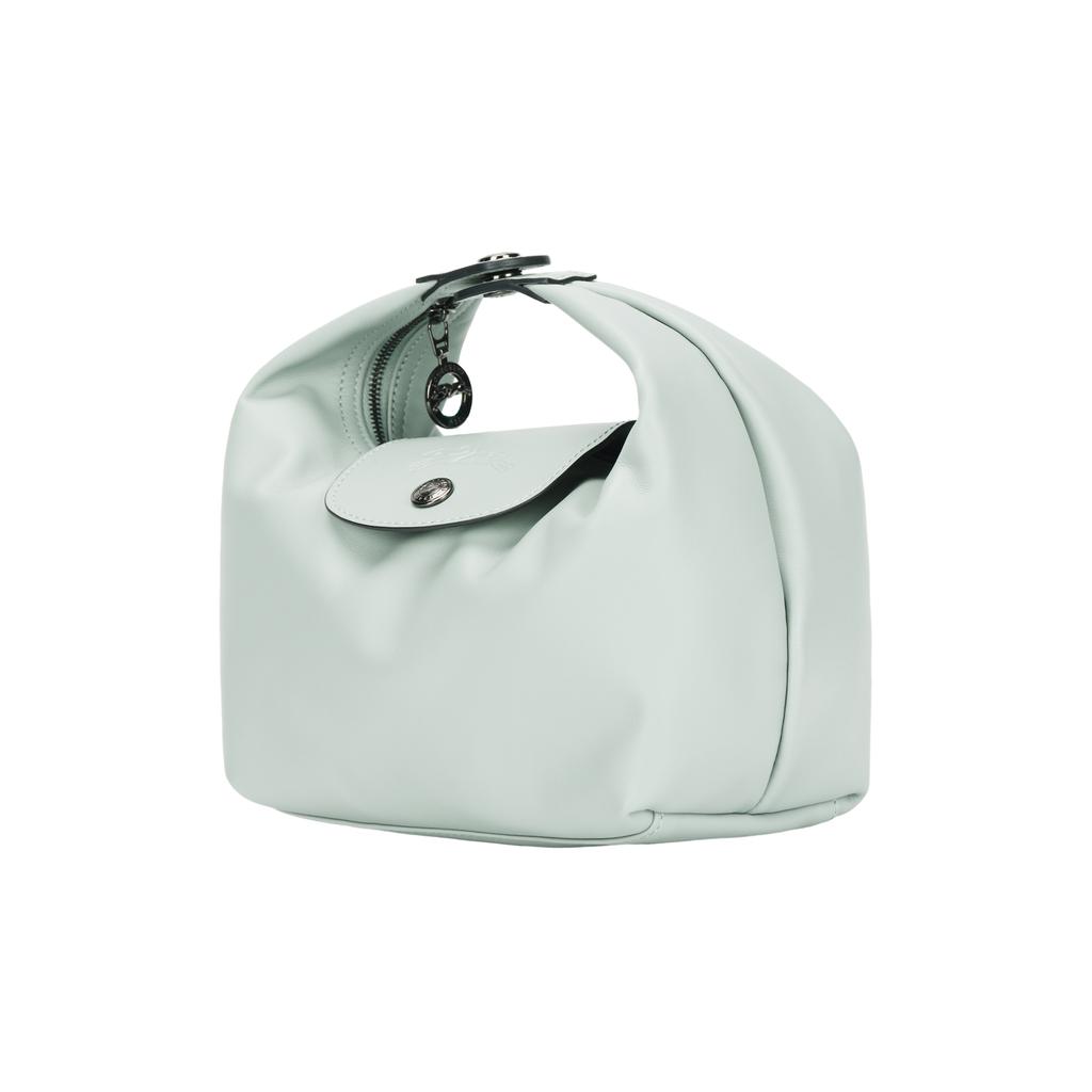 Longchamp Le Pliage Xtra Logo Button Closure Leather Mini Handbag Women Handbag Mint-Green 10291987M07