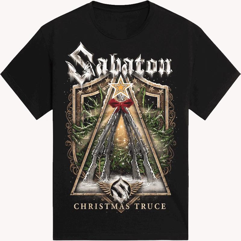 

Sabaton Band Christmas Truce Heavy Cotton Black S-5XL T Shirt US062 XL