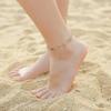 Jewellery S925 Sterling Silver Anklet Love Legs 4A Zirconia Adjustable