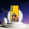 Three CUTE W-Wooley Monkeys Phone Case For Samsung Galaxy A73,A72,A71,A70,A53,A52,A51,Others Soft Black Cover