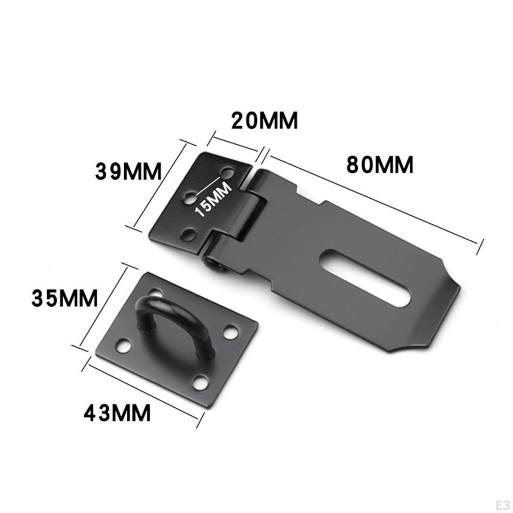 Burglar-proof Hasp Latch Anti Lock Shed Porous Positioning Household Window Furniture Hardware