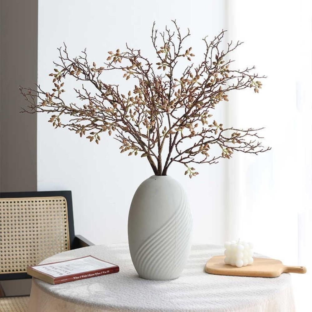 Plastik Eukalyptus Fruchtzweig Real Touch Künstliches Grün Hochzeit Zeremonie