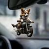Stylish Cartoon Dog Acrylic Pendant Decorative Car Interior Piece And Ornament Christmas