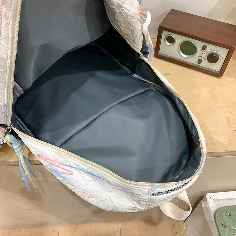 School Bag New High Value Ins Japanese Backpack Cute Casual Simple Large Capacity School Bag Versatile Commuter Make-up Bag