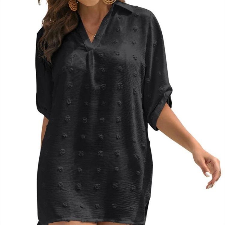 Elegant Women Summer Chiffon Blouse Fashion Casual Tops New Woman Shirt Chemise Femme Blusas