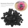 500pcs White Nonwoven Round Piece Black Round Felt Circles Felt Craft Pads  Craft Finishing