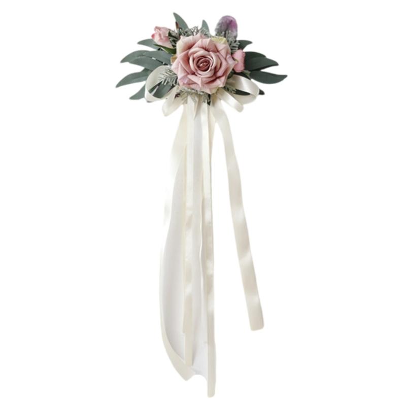 Artificial Flower Bouquet Romance Wedding Car Rearview Decoration And Celebration Venues Layout Setting Flower Decors