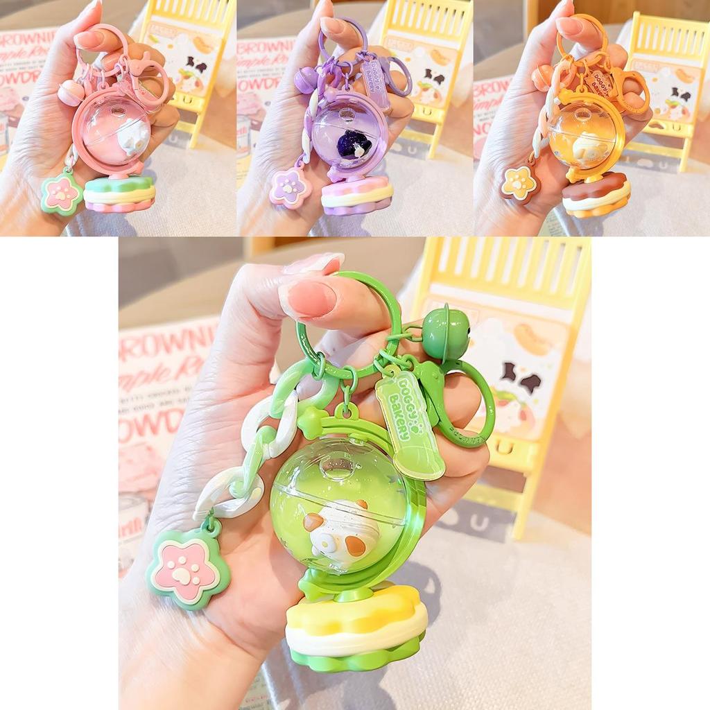 Charming Dreamy Keychain Accessory With Fun Cartoon Earth Globe For Students