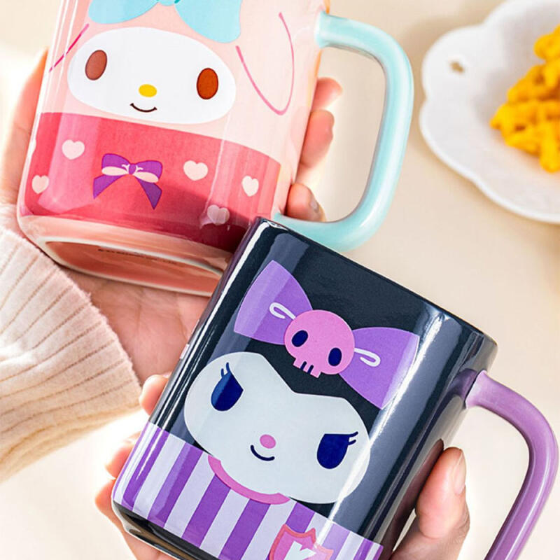 Sanrio two-tone square mug Kuromi