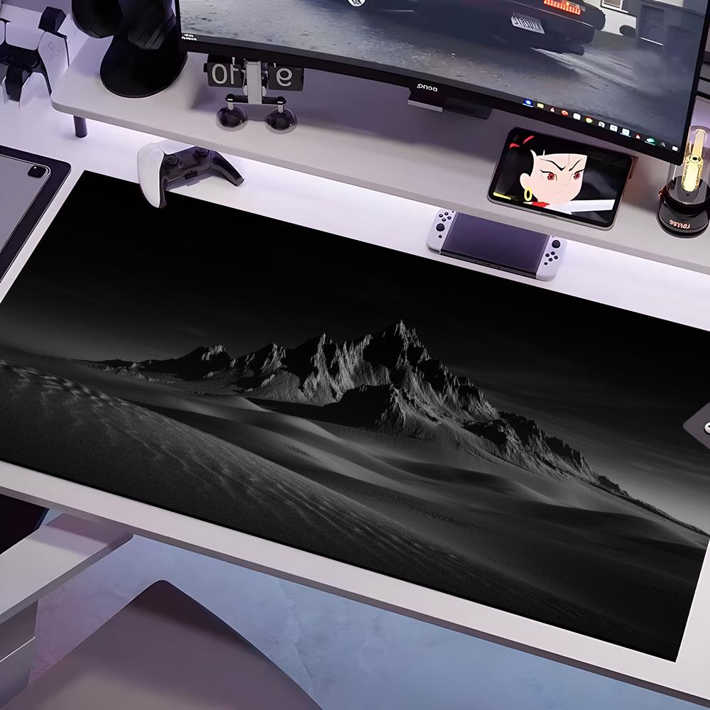 

Monochrome Mouse Pad Multiple Sizes Large Square Computer Office Game Table Mats Rubber Anti-slip Mousepads 600x300x2mm