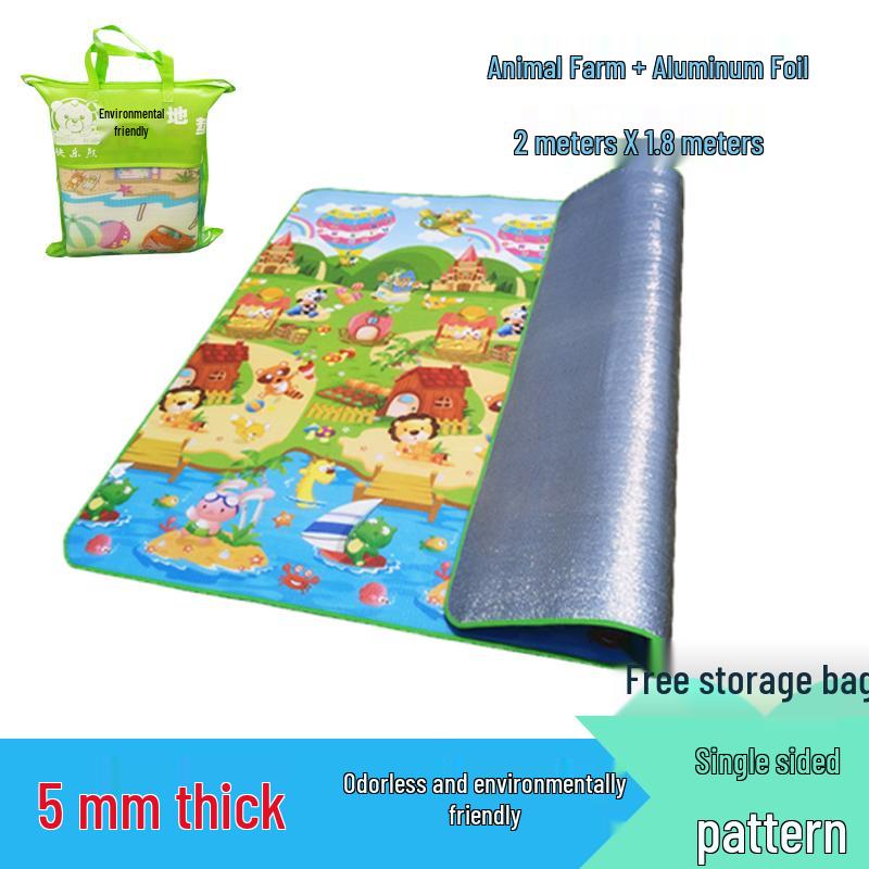 Enlarged Waterproof Outdoor Cartoon Picnic and Camping Mat - Foldable and Moisture-Proof