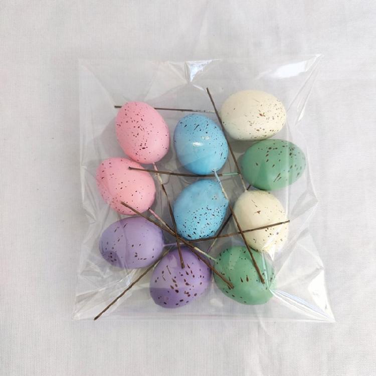 20Pcs Easter Foam Eggs DIY Party Decorative New Year Party Decoration