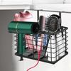 Hair Dryer Holder Organizer Adjustable Height 3-in-1 Wall Mounted Cabinet Door