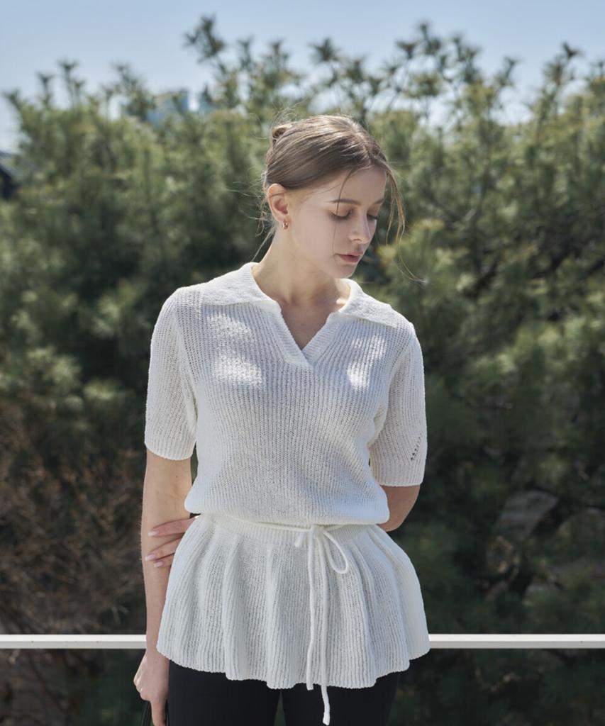 Eima V-Neck Summer Knit_3Color