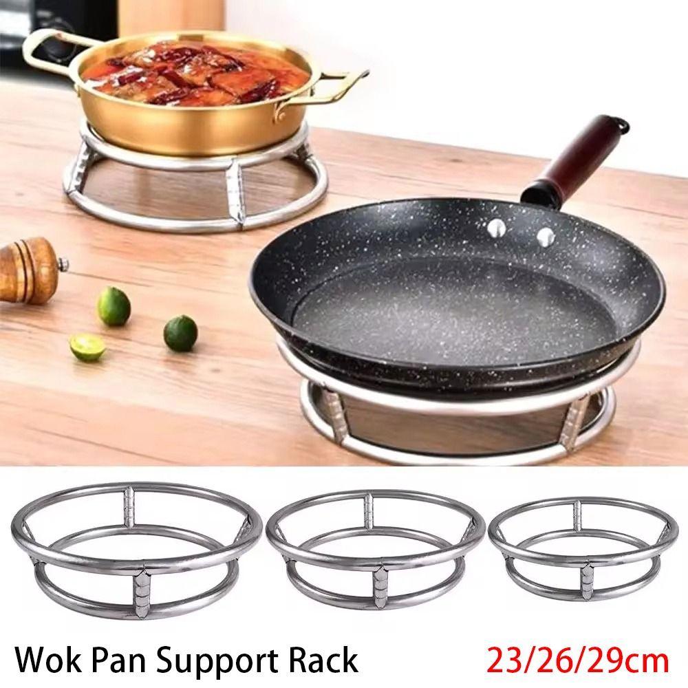 1ks kuchyňských potřeb Podložka na nádobí s kulatým dnem Ring Odolný stojan na wok