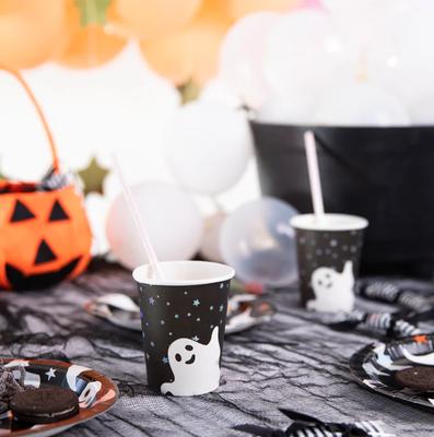 Kubeczki Papierowe Duch Duszek Halloween 220Ml 6Sz