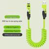 Cross-Border 4-in-1 Spring Retractable Data Cable for Apple 16 & Huawei, 65W Super Fast Charging