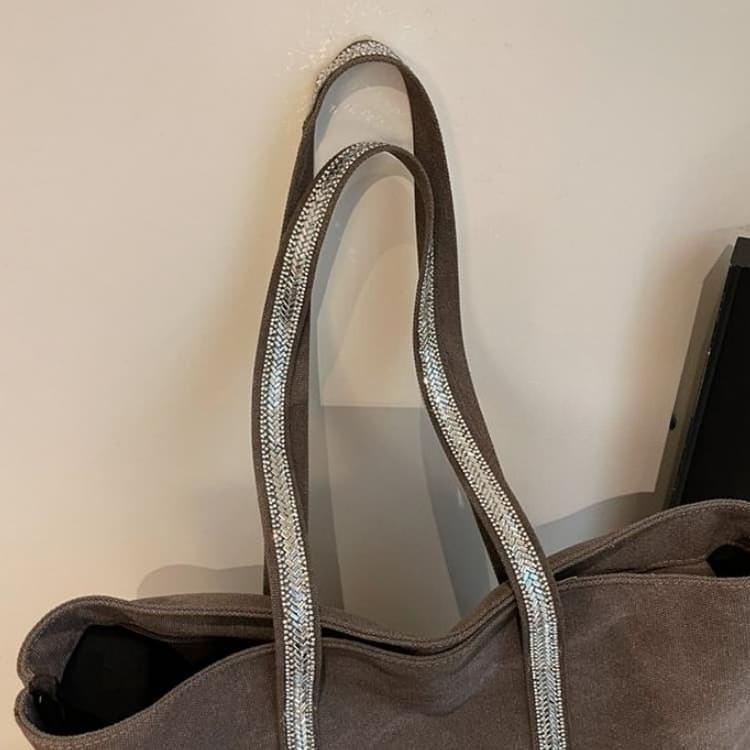 Bolsa de ombro feminina de grande capacidade