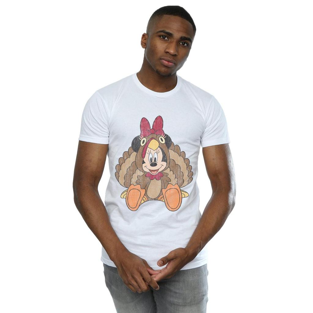 Disney Mens Minnie Mouse Thanksgiving Turkey Costume T-Shirt