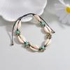 Summer Vacation Style Woven Shell Rice Beads Adjustable Women's Beach Feet Chain