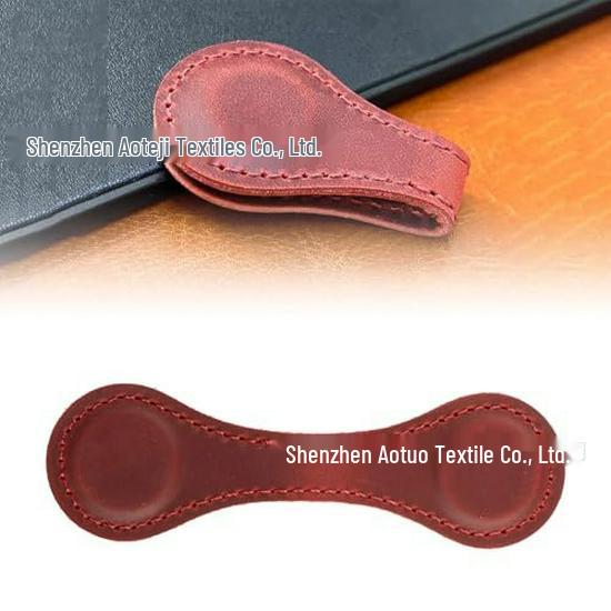 Europäischer Retro Leder Magnetischer Lesezeichen-Clip für Journale und Bücher