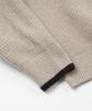 FRIZMWORKS Contrast Collar Half Zip Knit _ Cocoa