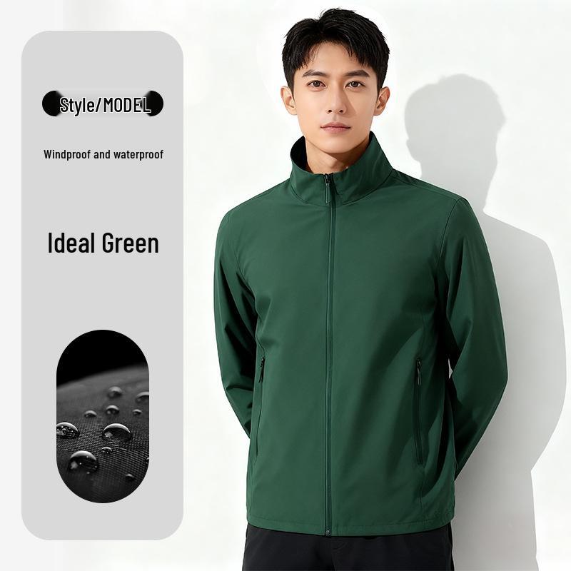 NIO Custom Windbreaker Waterproof Work Jacket with Plus Velvet Lining for Auto Repair 4S Store 2XL