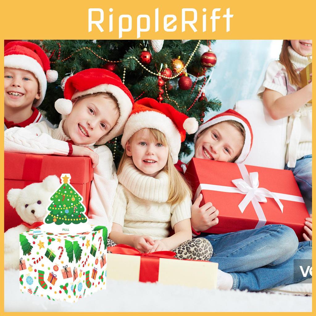 Christmas Money Theme Box With Tree Design For Festive Celebration Gift Exchange