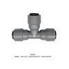 kegland Barware Duotight/Monotight  6.35/8/9.5mm Female Tee Piece Plastic Connector Tube Fitting