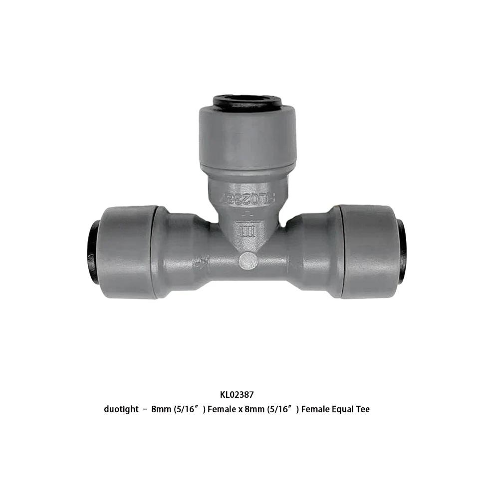 kegland Barware Duotight/Monotight  6.35/8/9.5mm Female Tee Piece Plastic Connector Tube Fitting
