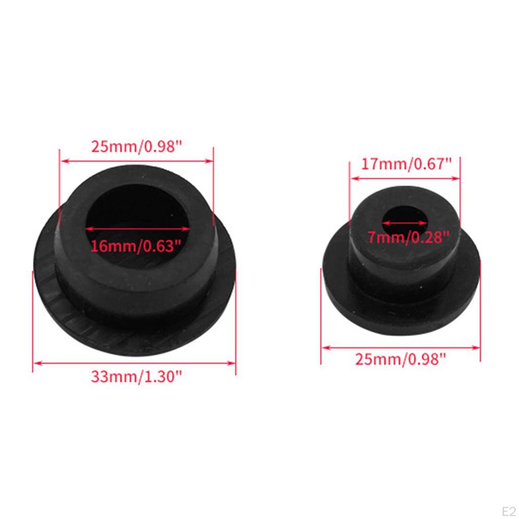 3 Pieces Tailgate Plugs Repair Parts Spare Tire Carrier Delete Rubber for jk Models Black Easy to