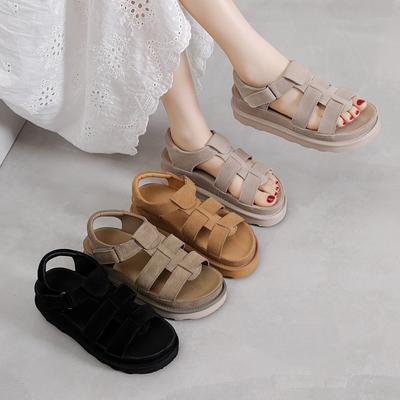 Platform Sandals Women's Summer New Breathable Versatile Casual Niche Heightening Versatile Shoes Summer Beach Shoes